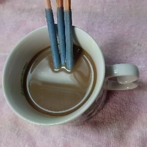 簡単✿練乳入りカフェオレ＆アーモンドポッキー✿